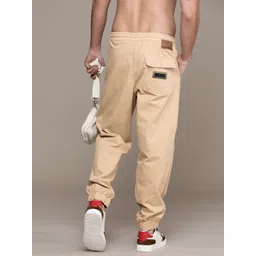 The Roadster Life Co. Men Pure Cotton Relaxed Joggers Trousers image 1