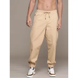 The Roadster Life Co. Men Pure Cotton Relaxed Joggers Trousers image 2
