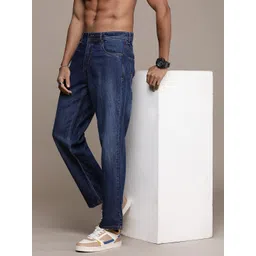 The Roadster Life Co. Men Pure Cotton Straight Fit Light Fade Jeans-picture-29