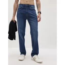 The Roadster Life Co. Men Regular Fit Mid-Rise Light Fade Stretchable Jeans-picture-15