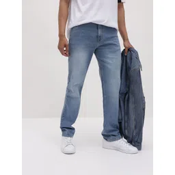 The Roadster Life Co. Men Regular Fit Mid-Rise Light Fade Stretchable Jeans-picture-39