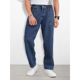 The Roadster Life Co. Men Skater Fit Mid-Rise Light Fade Pure Cotton Jeans-picture-45