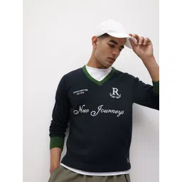 The Roadster Life Co. Men Typography Acrylic Pullover-picture-39