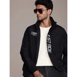 The Roadster Life Co. Minimal Print Detailed Bomber Jacket-picture-21