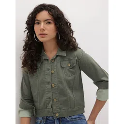 The Roadster Life Co. Paneled Crop Denim Jacket-picture-22