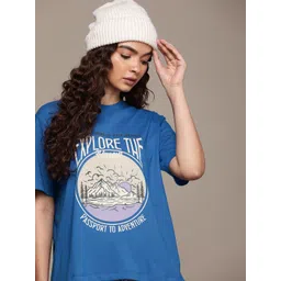 The Roadster Life Co. Printed Drop-Shoulder Sleeves Boxy T-shirt-picture-22