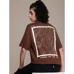 The Roadster Life Co. Printed Drop-Shoulder Sleeves Oversized T-shirt-picture-36