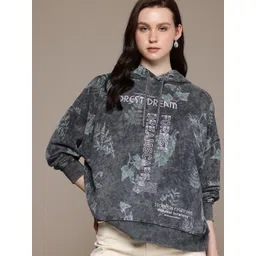 The Roadster Life Co. Printed Hooded Washed Effect Pure Cotton Sweatshirt-picture-31