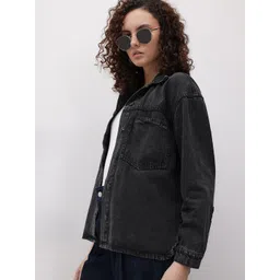 The Roadster Life Co. Pure Cotton Button Down Denim Jacket-picture-14