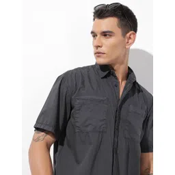 The Roadster Life Co. Pure Cotton Drop-Shoulder Sleeves Relaxed Fit Casual Shirt-picture-23