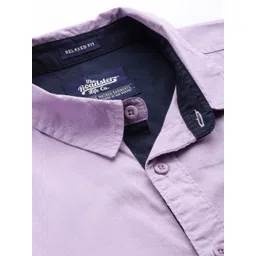 The Roadster Life Co. Pure Cotton Drop-Shoulder Sleeves Relaxed Fit Casual Shirt image 4