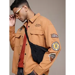 The Roadster Life Co. Pure Cotton Embroidered Applique Relaxed Fit Tailored Jacket-picture-34