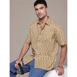 The Roadster Life Co. Pure Cotton Opaque Printed Relaxed Fit Casual Shirt-picture-16