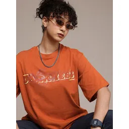 The Roadster Life Co. Pure Cotton Typography Printed Oversized Longline T-shirt-picture-25