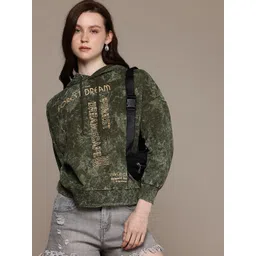 The Roadster Life Co. Pure Cotton Typography Printed Washed Hooded Sweatshirt-picture-24