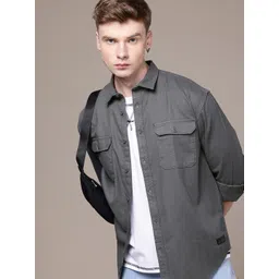 The Roadster Life Co. Relaxed Fit Opaque Pure Cotton Casual Shirt-picture-35