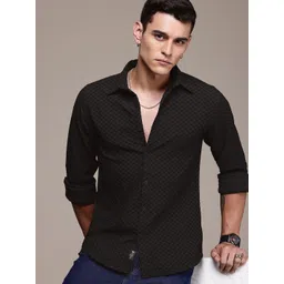 The Roadster Life Co. Self Design Textured Casual Shirt-picture-10