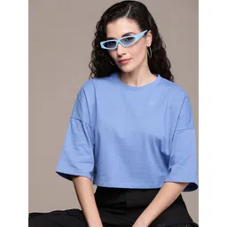 The Roadster Life Co. Solid Drop-Shoulder Sleeves Casual T-shirt-picture-21