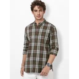The Roadster Life Co. Tartan Checked Pure Cotton Casual Shirt-picture-41