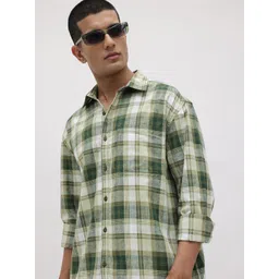 The Roadster Life Co. Tartan Checks Relaxed Fit Casual Shirt-picture-21
