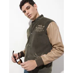 The Roadster Life Co. Typography Embroidered Colourblocked Varsity Jacket-picture-38