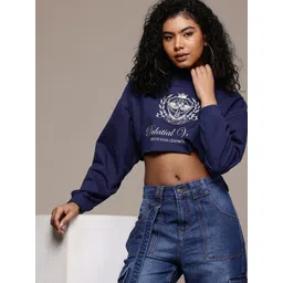 The Roadster Life Co. Typography Printed Crop Sweatshirt-picture-29