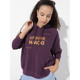 The Roadster Life Co. Typography Printed Hooded Sweatshirt-picture-29