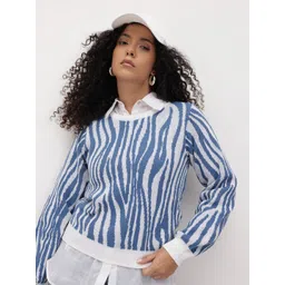 The Roadster Life Co. Women Self Design Pullover-picture-40