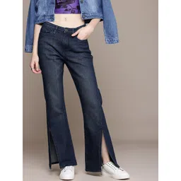 The Roadster Life Co. Women Slim Flared High-Rise Light Fade Stretchable Jeans-picture-40