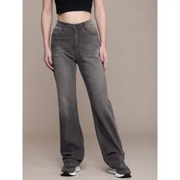 The Roadster Life Co. Women Straight Fit Light Fade Stretchable Jeans-picture-24