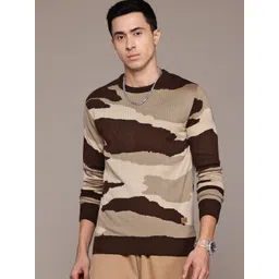 The Roadster Lifestyle Co. Abstract Design Acrylic Pullover-picture-30