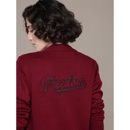 The Roadster Lifestyle Co. Acrylic Embroidered Detail Cardigan-picture-30