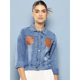 The Roadster Lifestyle Co Collared Denim Jacket-picture-27