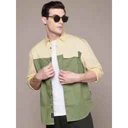 The Roadster Lifestyle Co. Colourblocked Cotton Shirt-picture-20