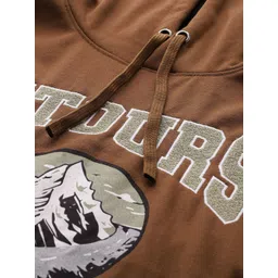 The Roadster Lifestyle Co. Embroidered Hooded Relaxed Sweatshirt image 2