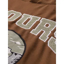 The Roadster Lifestyle Co. Embroidered Hooded Relaxed Sweatshirt image 3