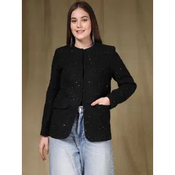 The Roadster Lifestyle Co Embroidered Pea Coat-picture-15