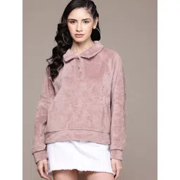 The Roadster Lifestyle Co. Fuzzy Polo Sweatshirt-picture-34