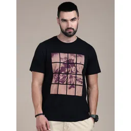 The Roadster Lifestyle Co Graphic Printed Cotton Round Neck Tshirts-picture-22