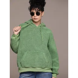 The Roadster Lifestyle Co. Hooded Oversized Sherpa Sweatshirt-picture-19