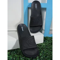 The Roadster Lifestyle Co. Men Black Printed Sliders-picture-30