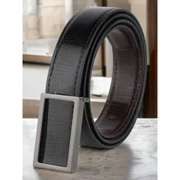 The Roadster Lifestyle Co. Men Black Textured Casual Belt-picture-17