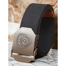 The Roadster Lifestyle Co. Men Black Woven Design Canvas Belt-picture-28