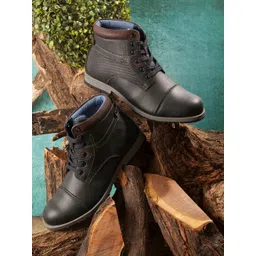 The Roadster Lifestyle Co Men Block Heeled Regular Lace-Ups Boots-picture-27