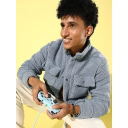 The Roadster Lifestyle Co. Men Blue Solid Tailored Jacket-picture-11