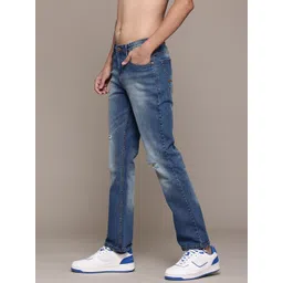 The Roadster Lifestyle Co. Men Bootcut Low Distress Light Fade Stretchable Jeans image 2