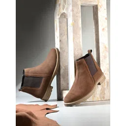 The Roadster Lifestyle Co Men Casual Block-Heeled Chelsea Boots-picture-29