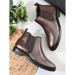 The Roadster Lifestyle Co Men Causal Slip-On Chelsea Boots-picture-29