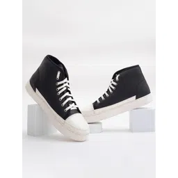 The Roadster Lifestyle Co. Men Colourblocked Lightweight Mid Top Sneakers-image-46
