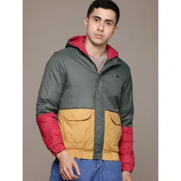 The Roadster Lifestyle Co. Men Colourblocked Padded Jacket-picture-19
